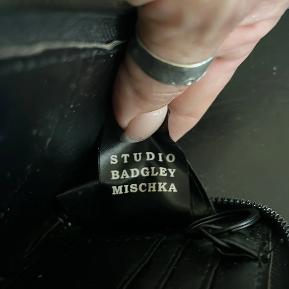 BADGLEY MISCHKA Quilted Logo Coin Purse
